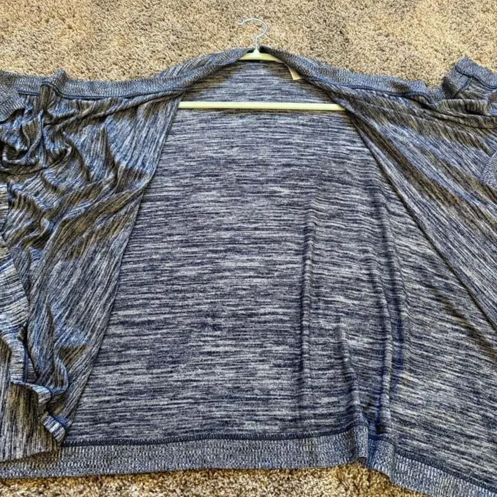 Banana Republic Women's Open Front Cardigan One Size Blue Gray Minimalist Winter